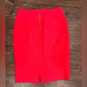 Moulinette Soeurs Anthropologie 8 Textured Red Pencil Skirt